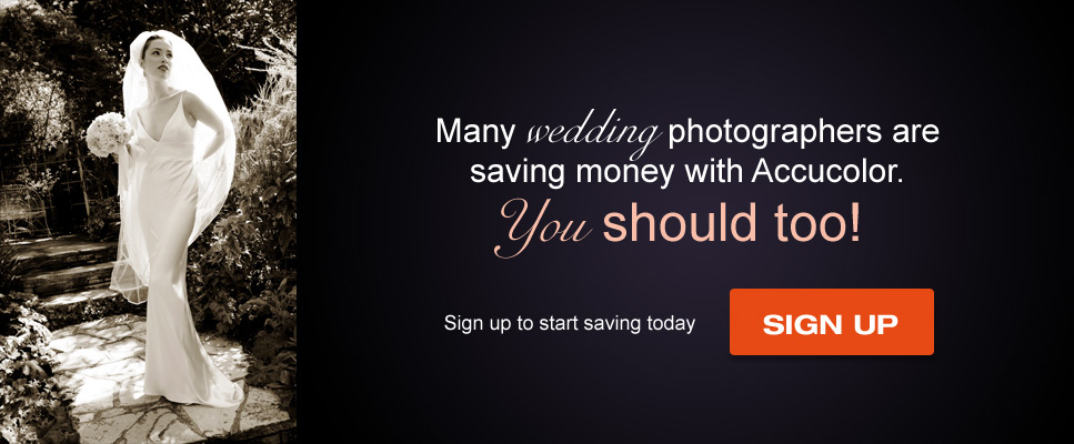 Many wedding photographers are saving money with Accucolor - You should too!